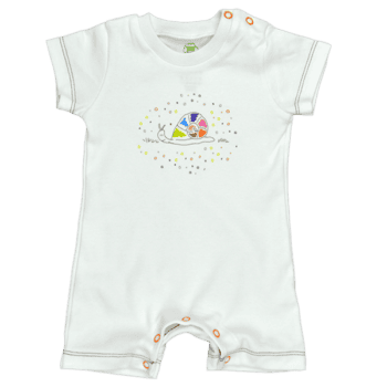 Бебешко гащеризонче „Малкото охлювче“ от 100% органичен памук | For Babies™